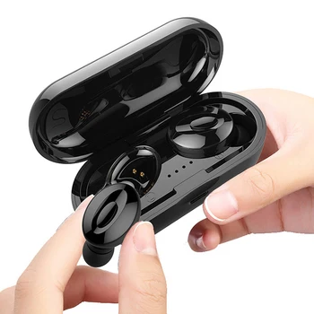 

TWS 5.0 Bluetooth Earphone Mini Wireless Headphone Sports Handsfree Waterproof Earbuds Stereo Dual Headset With Mic Charging Box