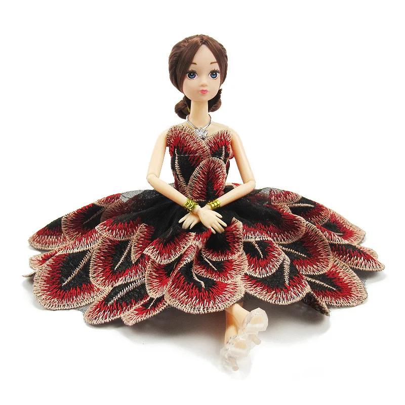 30 см Bjd кукла 11 подвижное шарнирное креативное модное женское свадебное платье