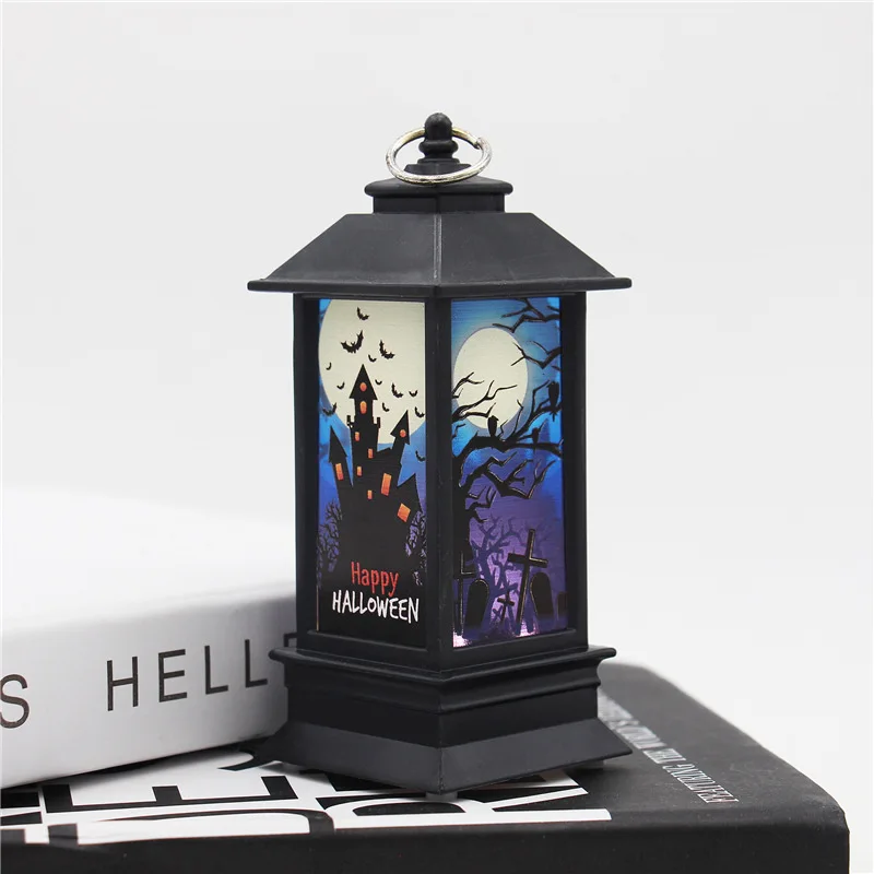 Small Castle Light Лидер продаж Хэллоуин новинка Фонари тыквы светильник светодиодный ночной Светильник настольное украшение дома Бар КТВ Хэллоуин подарки - Испускаемый цвет: Small Castle Light