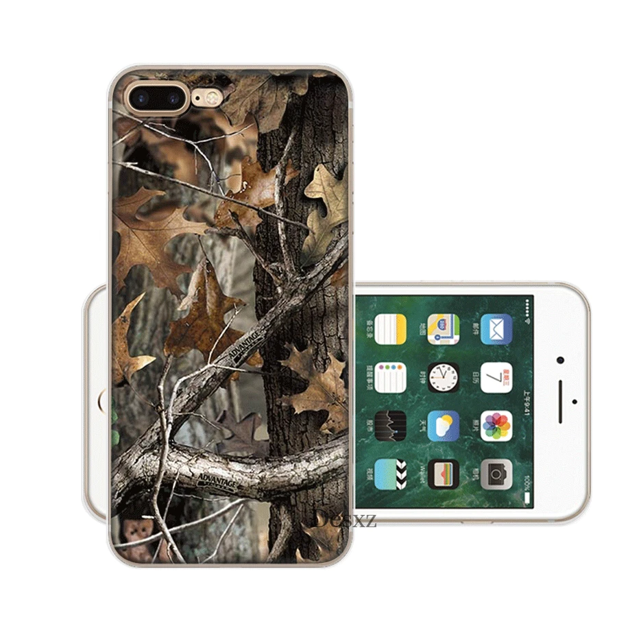 Мобильный чехол для iPhone X XS Max XR 6 6S 7 8 Plus 5 5S SE жесткий чехол Realtree зёленая камуфляжная оболочка - Цвет: 11