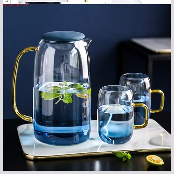

Japanese style glass cold water cooler household high temperature resistant large capacity cold water cup teapot juice pot