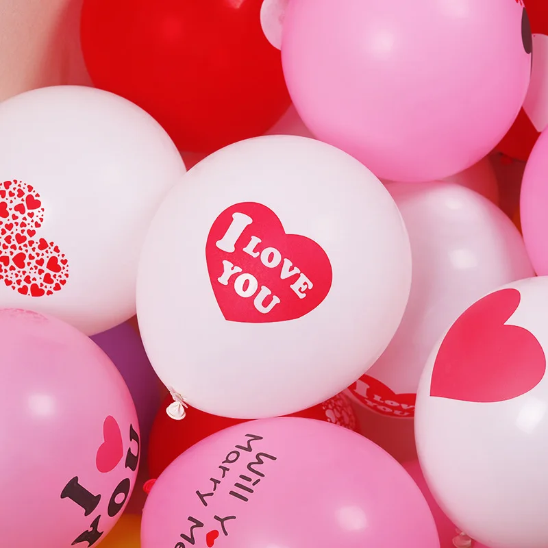 

20PCS 17 Colors 12 Inch Wedding Valentine's Day Love Theme Latex Balloon 2.8g Thick Wedding Party Decorations Balloons Supplies