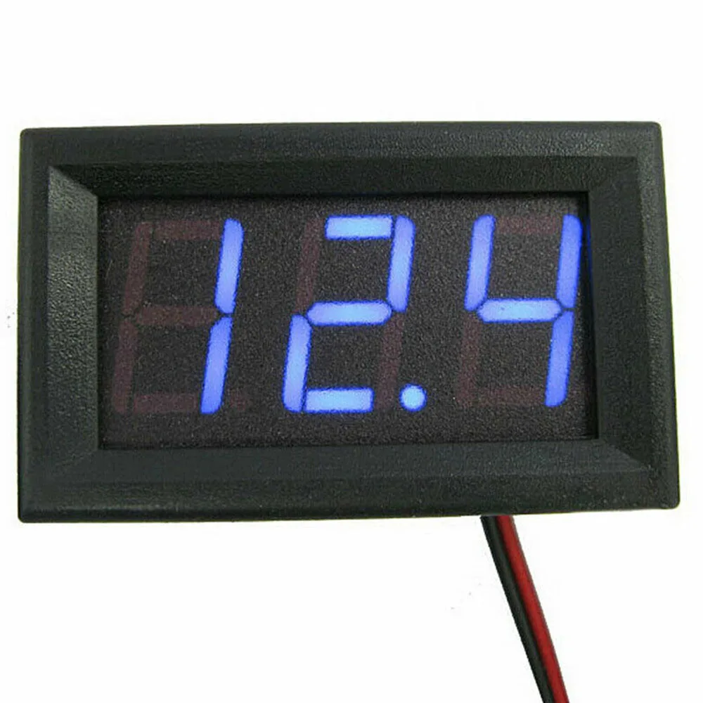 DC 12V~ 24V светодиодный цифровой измеритель напряжения вольтметра Дисплей вольтметр для автомобиля мотоцикла