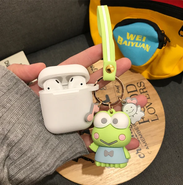 Японская Милая мультяшная гарнитура чехол для AirPods Cinnamoroll Melody Kuromi Buzz Toy беспроводной Bluetooth наушники чехол s с подвеской - Цвет: White 3