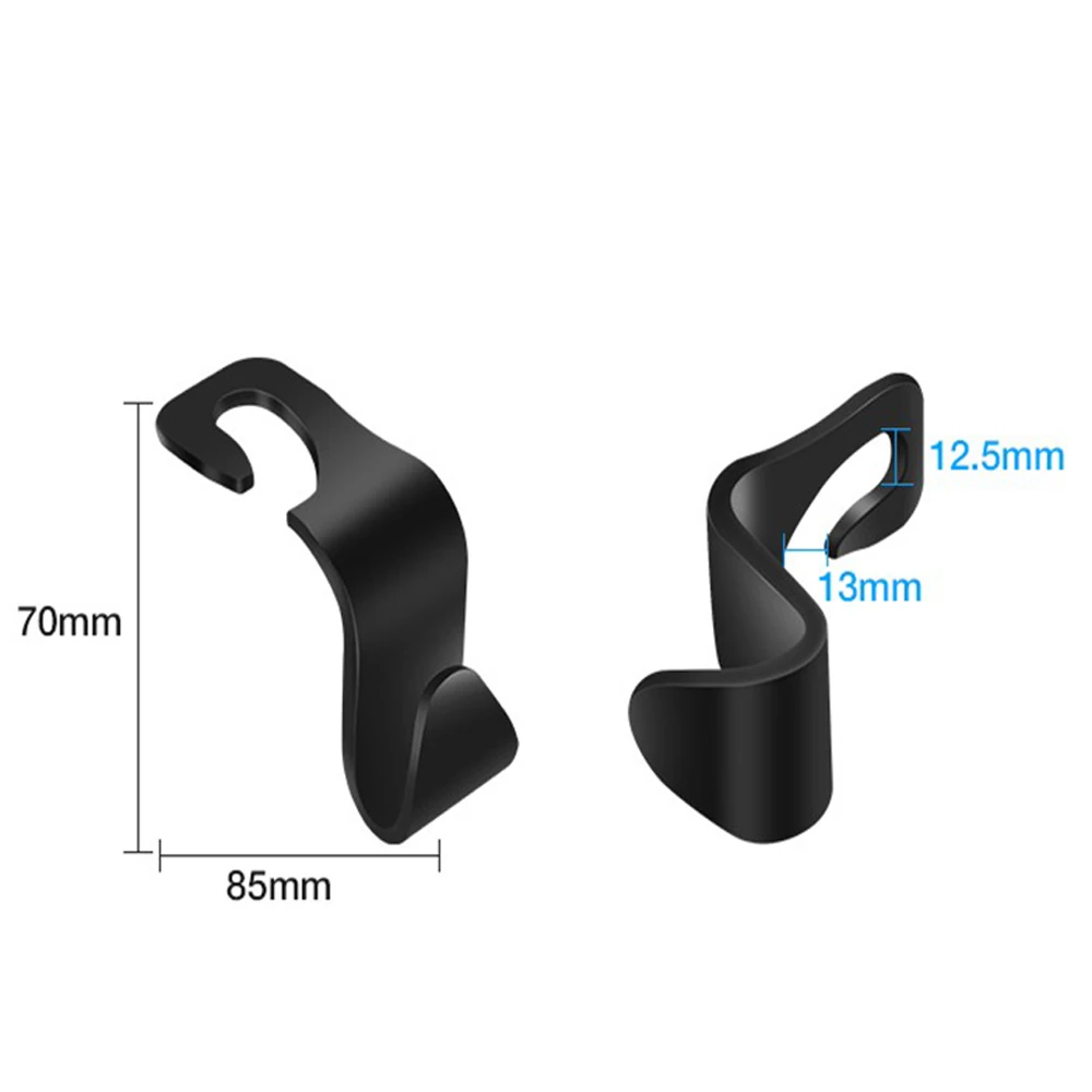 4pcs Car Seat Back Hooks Vehicle Headrest Hanger Holder Hooks Universal Headrest Mount Storage auto Internal Accessories