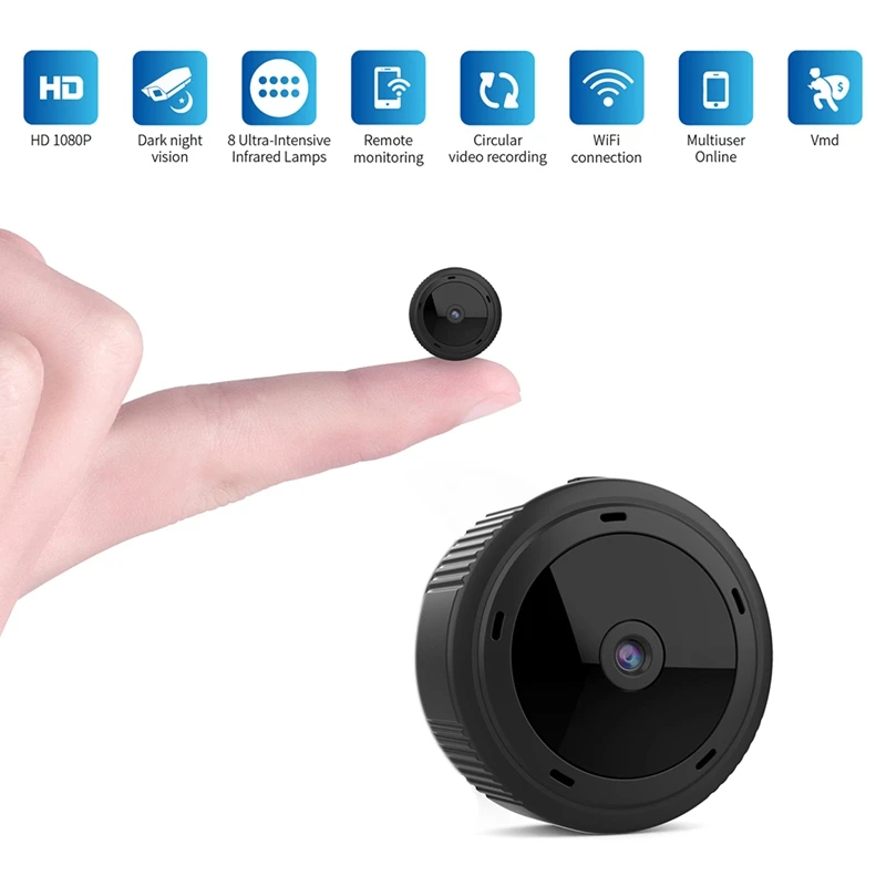 Горячая-мини WiFi камера 1080P HD ИК Ночное Видение Домашняя безопасность ip-камера CCTV детектор движения детский монитор для TF карты