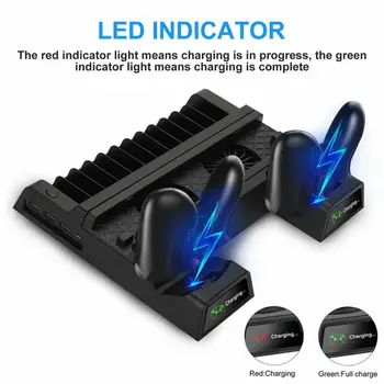 

Calm Cooling Fan For PS4 Dual Controller Charger Dock Station Slim Vertical Stand USB Vertical Stand