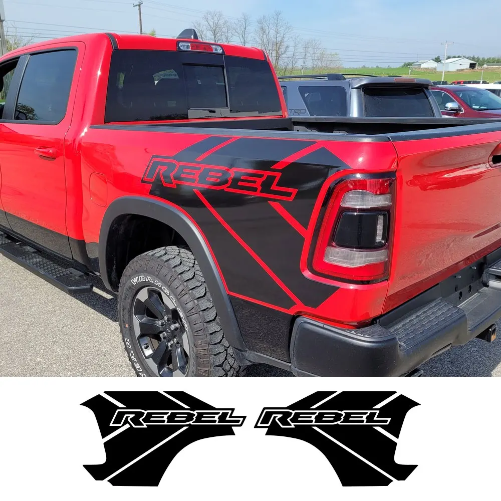 Pickup Door Side Skirt Stickers For Dodge RAM 1500 2500, 44% OFF