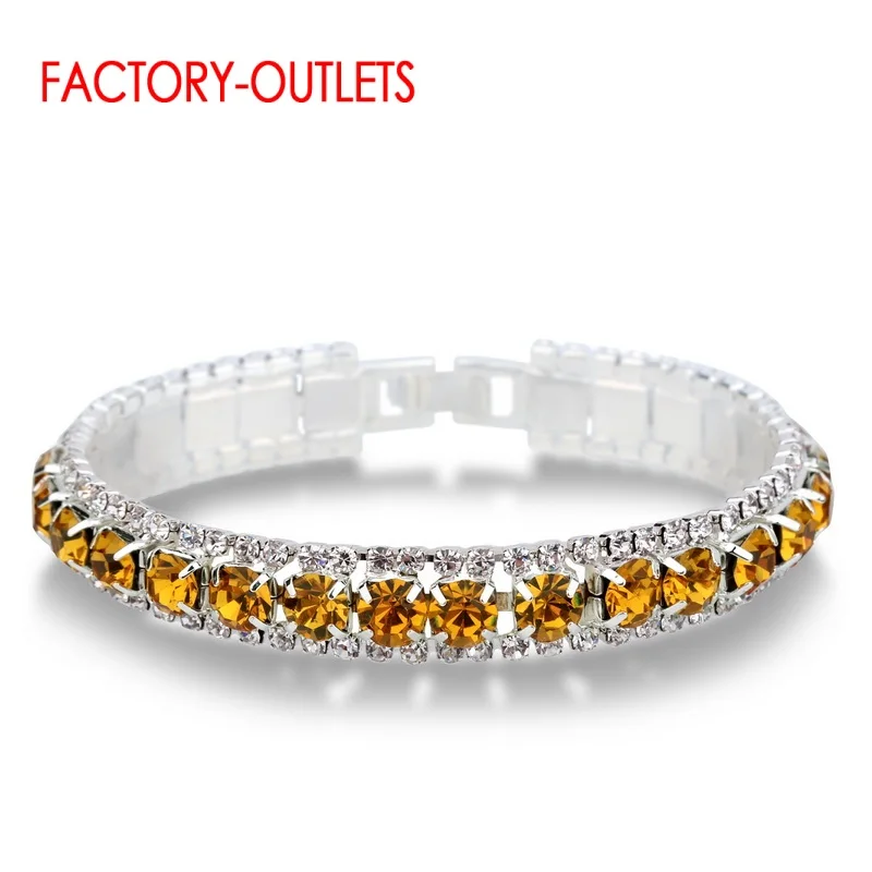 Gold Yellow Новое поступление 925 стерлингового серебра браслеты и браслет для женщин корейский стиль Модные ювелирные изделия несколько цветов на выбор - Окраска металла: Gold Yellow