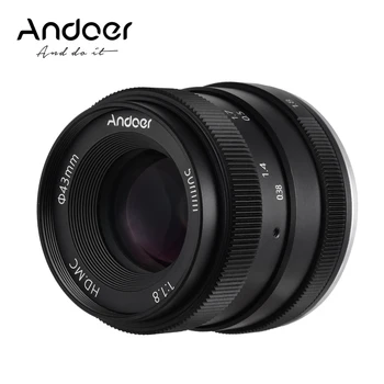 

Andoer 50mm F1.8 Camera Len Large Aperture APS-C Frame Mirrorless Camera Len for Canon M2/M3/M5/M10/M100/EOS-M Mount ILDC Camera