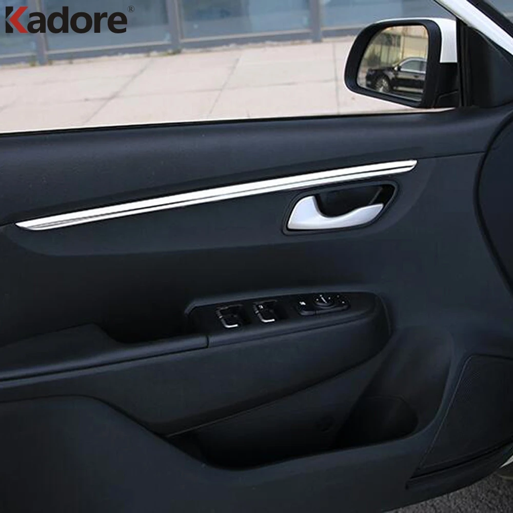 Для Kia Rio 4 X line 2018 2019 внутренняя Боковая дверь Декор литье защита на подлокотник