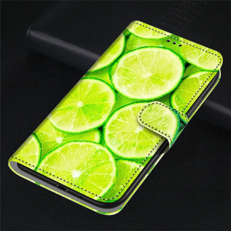 Cute Funny Painted Flip Leather Case on For Samsung Galaxy A02 A 02 A022 SM-A022F A022M Card Slot Wallet Animal Pattern Cover silicone cover with s pen