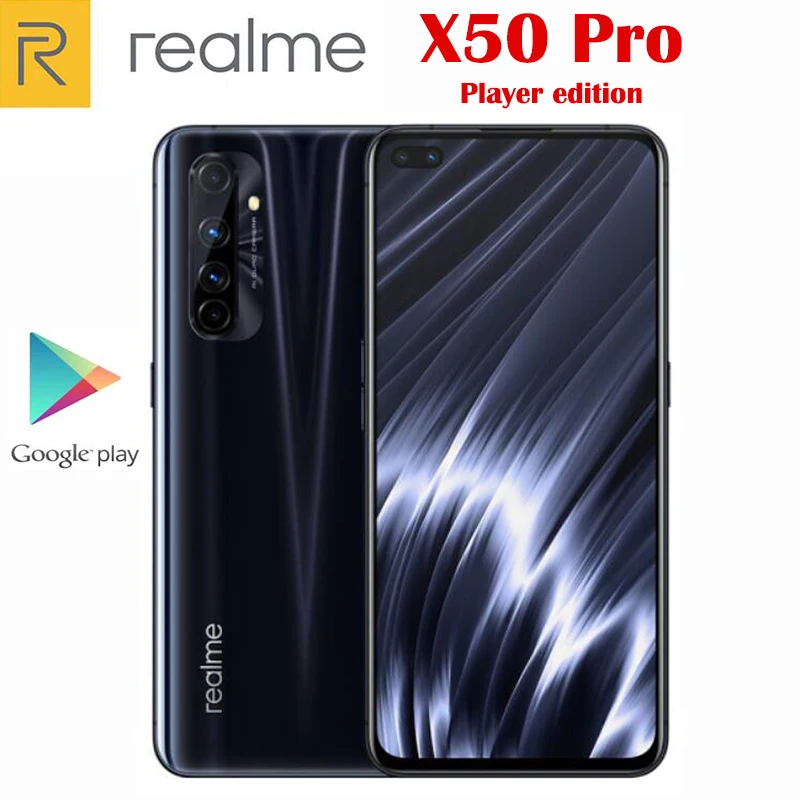 Оригинальный официальный Realme X50 Pro Player Edition 5G сотовый телефон Snapdragon 865 65 Вт SuperDart 4200