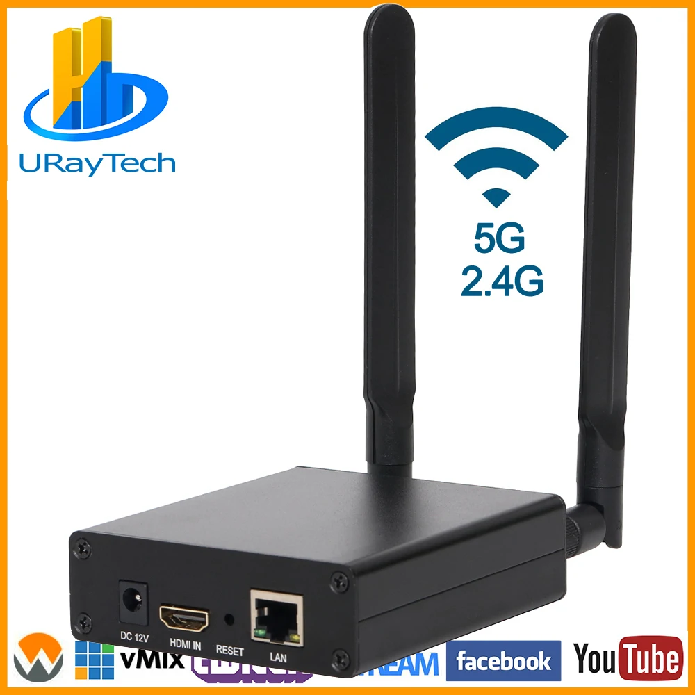 HEVC H.265 MPEG 4 H.264 HD Беспроводной Wi Fi HDMI IP энкодер для IPTV прямой трансляции видеозаписи