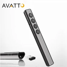 AVATTO i07 Мини Беспроводная презентационная лазерная указка, презентатор PowerPoint, PPT кликер дистанционное управление ручка для обучения встречи
