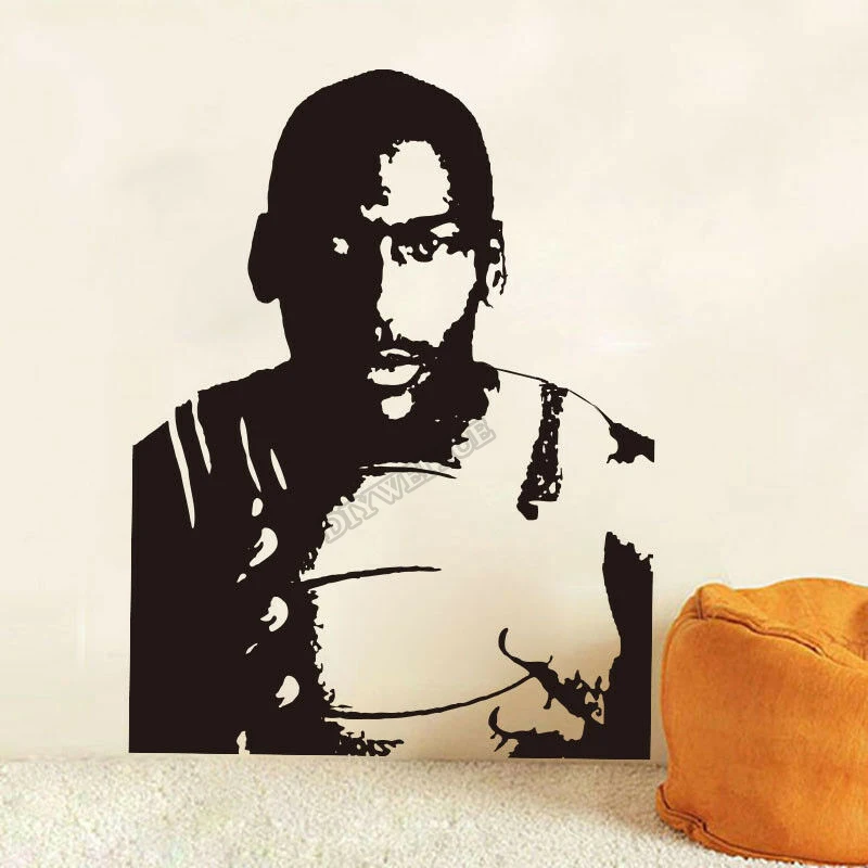 Giocatore Di Basket Michael Wall Sticker Basket Sport Super Star Decalcomania Da Muro In Vinile Rimovibile Home Bedoom Decorazione Murale Z562