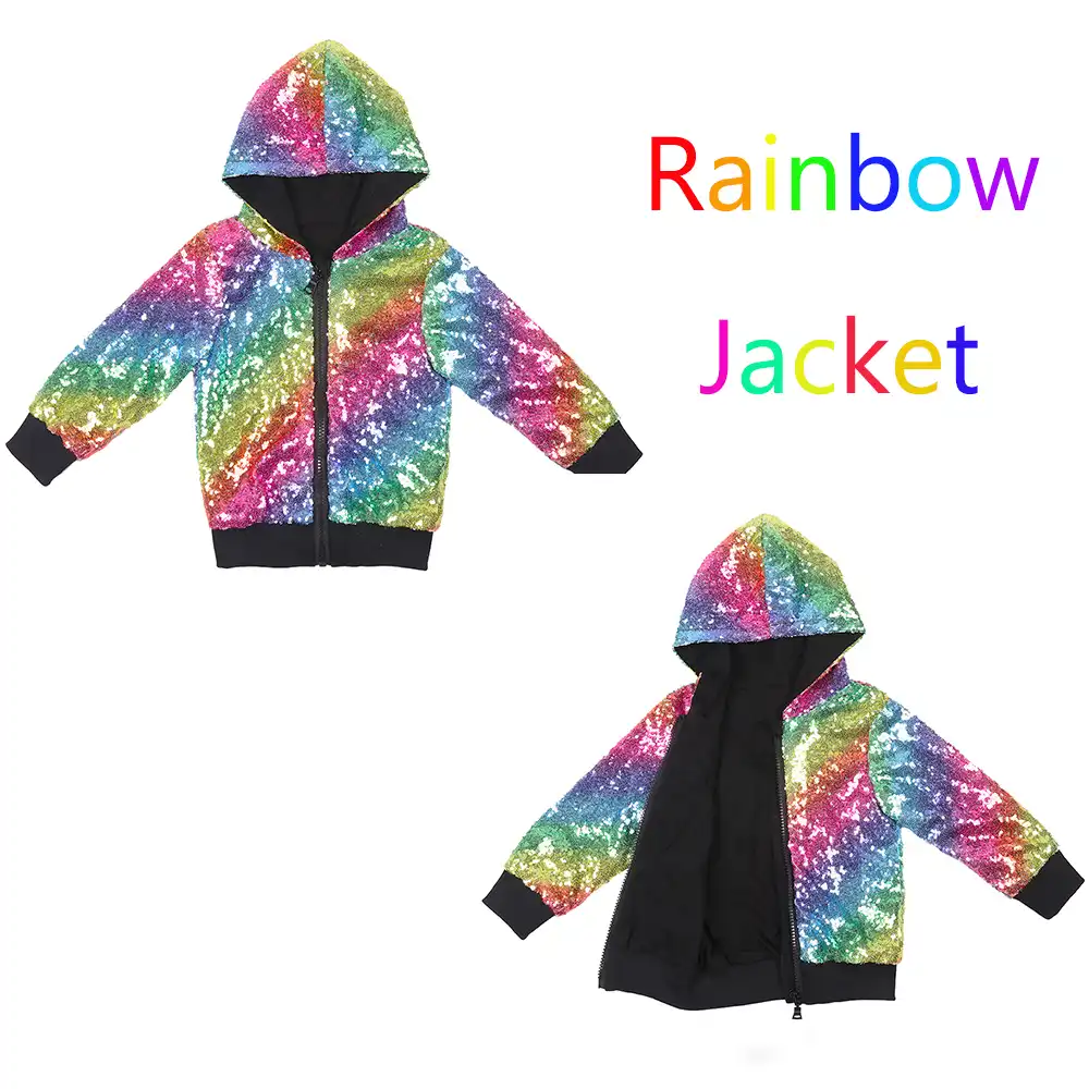 girls sequin hoodie