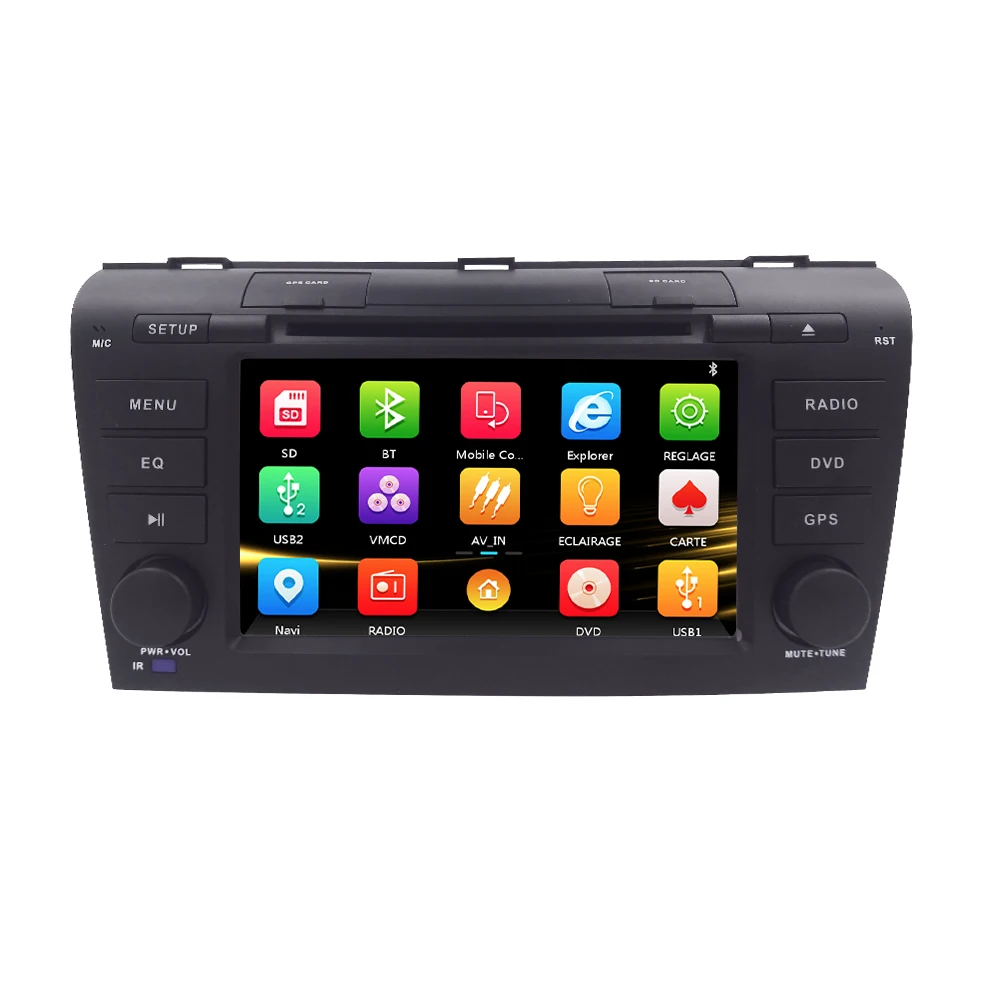

For Mazda 3 2004-2009 Car DVD GPS Radio Stereo 2 din 7'' Car Multimedia Player auto radio audio swc rds bluetooth usb Free MAP