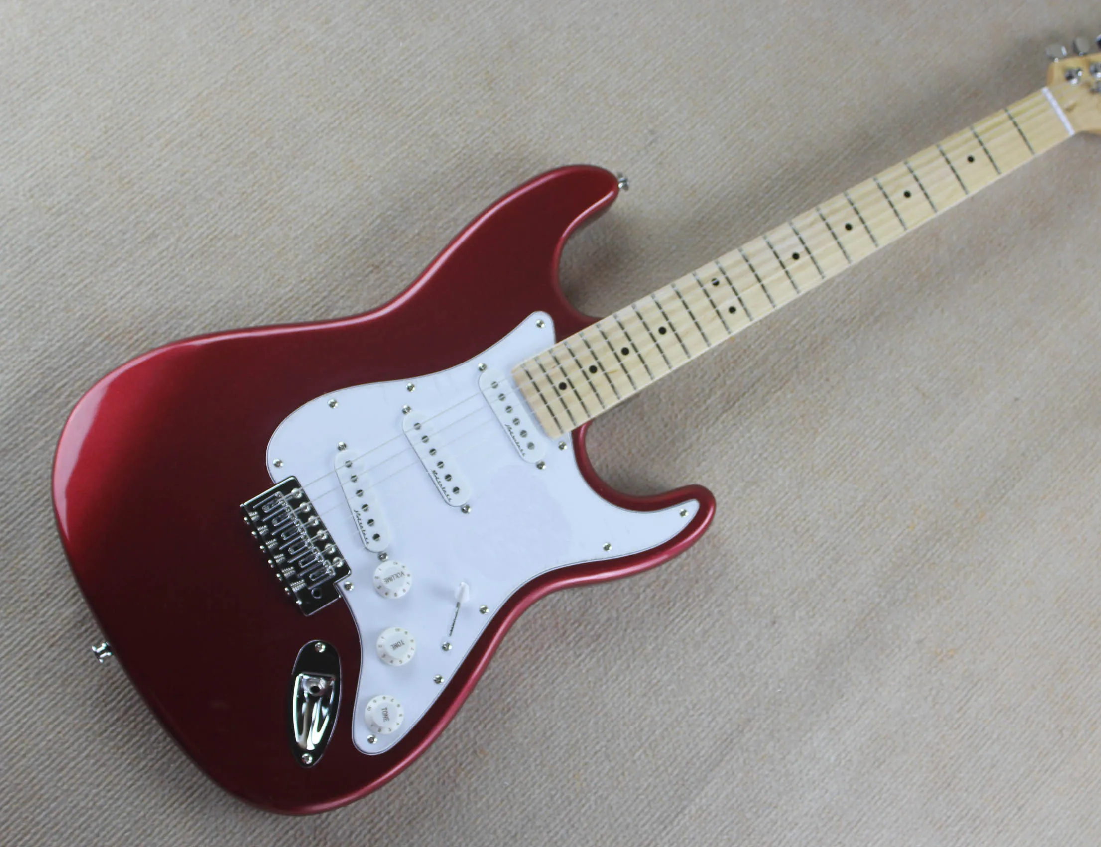 公認 高品質のメタルエレキギターギター 工場ストア 赤 キャンディーカラー 6弦 送料無料 純正買蔵 Signature Johaness Com