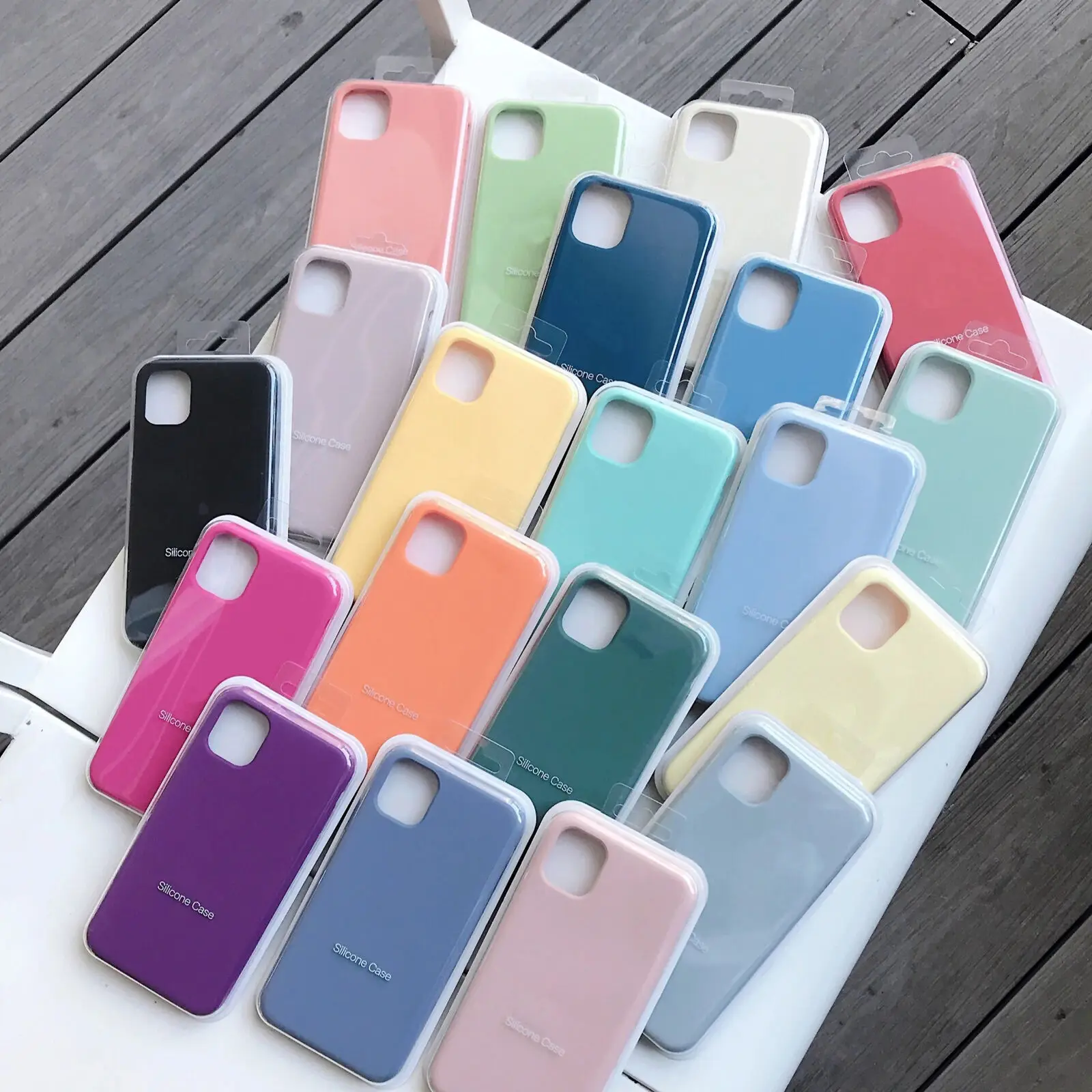 Candy Color Luxury Liquid Silicone Case For iPhone X XR XS 11