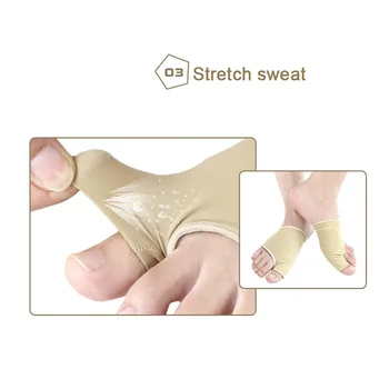 

1 Pair Thumb Valgus Toe Cushion Relief Corrector Pad Protect Sleeve Foot Care Tool P9