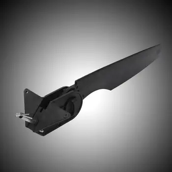 

W/Steering Rudder Control Part Kayak Accessories Black Tail Rear Boat Tail Canoe Glass Fiber System