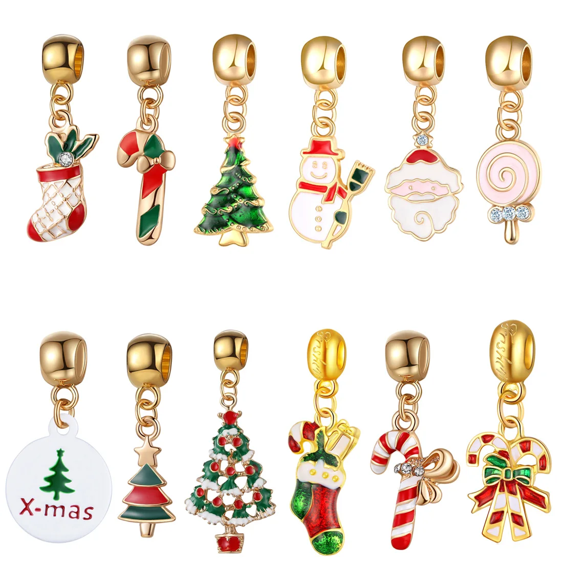 10 видов Рождественский календарь Подарочная коробка DIY Merry Christmas Advent календарь Подвески с 24 маленькими аксессуарами для домашнего декора