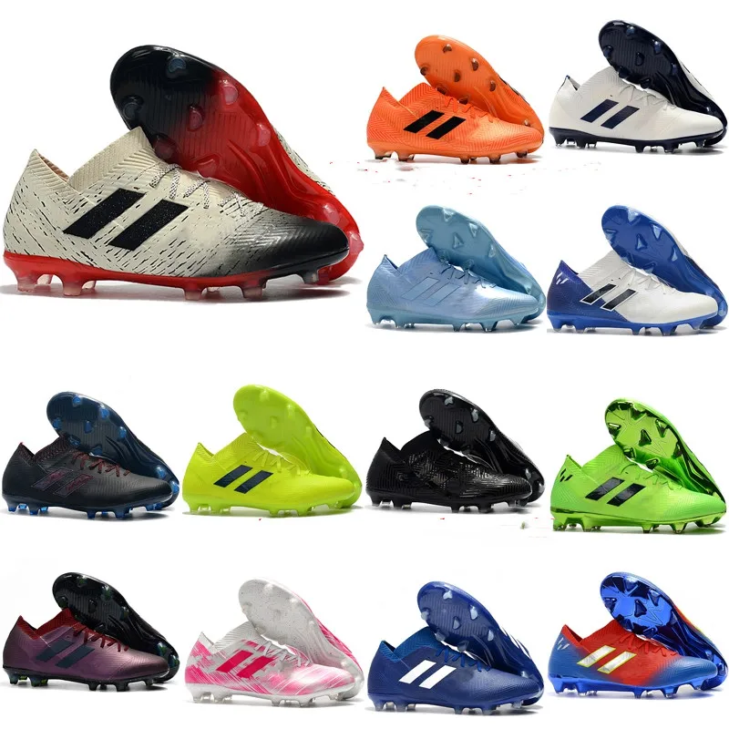 

2019 new mens soccer cleats Nemeziz Messi 18.1 FG soccer shoes Nemeziz 18 chaussures de football boots chuteiras de futebol