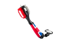 Golf Club Brush and Groove Cleaner  Golf Brush Head with Retractable Spike Comfortable Grip Golf Club Cleaner