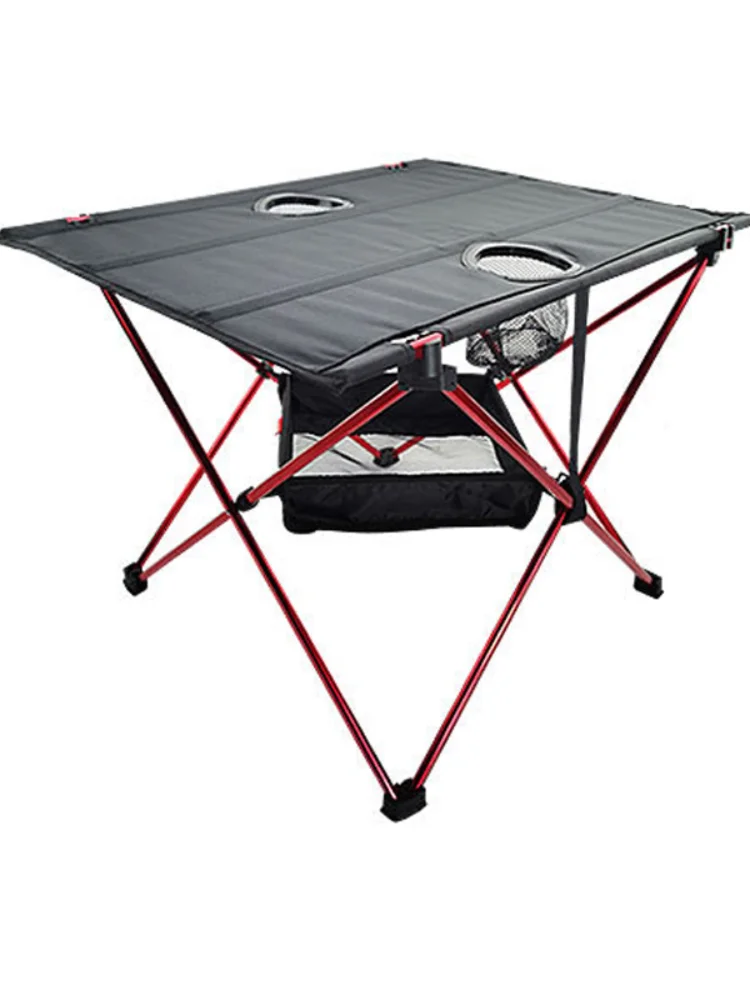 

Lightweight Portable Oxford Cloth Waterproof Folding Table with Cup Holders for Camping,Hiking&Picnic
