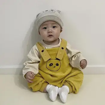 

2020 Autumn Winter Baby Overalls 0-24M Boys Girls Cotton Romper Baby Jumpsuit Cartoon Kids Toddlers Overalls Baby Loose Pants