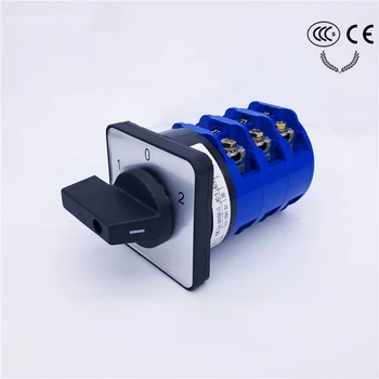 

LW26/SZW26-100 D303.3 Series 3 position switch Rotary switch 100A/125A 3 Pole Universal changeover cam switch change-over switch