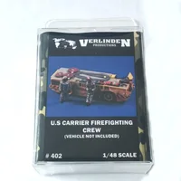 1/48 US Carrier Firefighting Crew 2 Figures/Set (VEHICLE NOT INCLUDED) VERLINDEN #402 Resin Kits Unassembled Uncolored 1