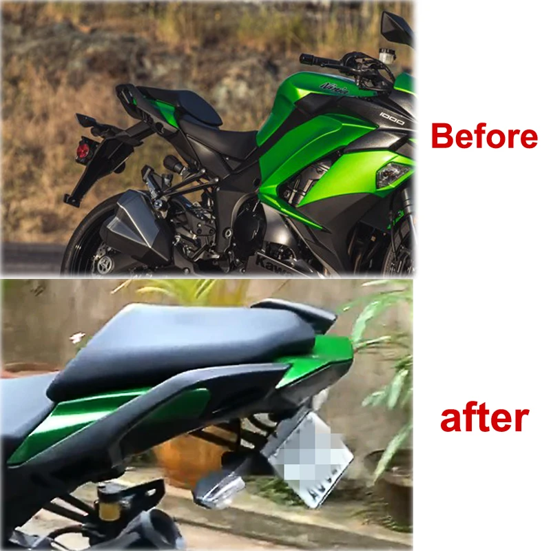 For Kawasaki Versys 1000 LT KLE 1000 Rear Tail Tidy Fender Eliminator kit Number License Plate Holder Bracket Aluminum