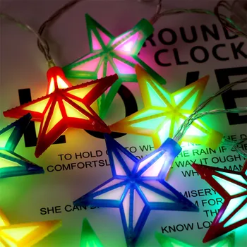 

Five-pointed Star String Fairy Lights Decorative Lights LED Single String Light Wedding Curtain Light For Home Wedding Party