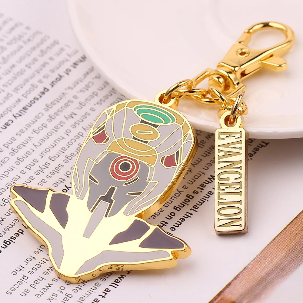 Подвеска-брелок Janpanese аниме Neon Genesis Evangelion, брелок из сплава EVA Mech Car Bag, брелок для ключей, подарки, ювелирные изделия для мужчин, фанатов