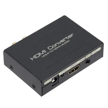 

HDMI Audio Extractor Converter HDMI To HDMI SPDIF Optical RCA Adapter Support 5.1CH Format Output Consumer Electronics