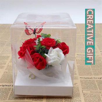 

Romantic and creative birthday gift Soap flowers Hand-made rose Christmas and valentine's day gifts Simulated rose bouquet