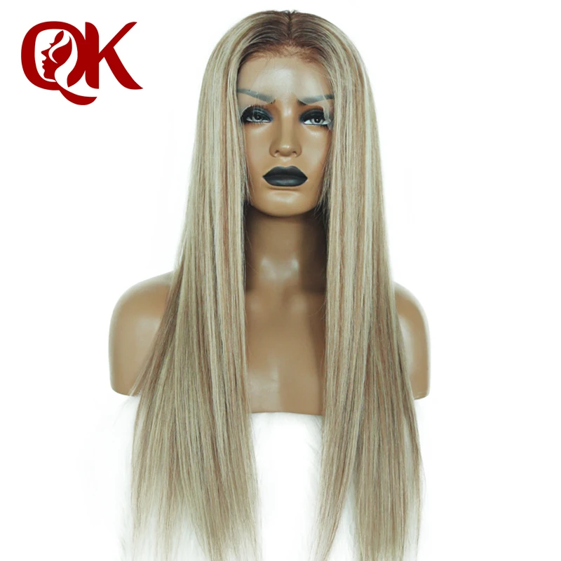 QueenKing волосы полный кружево 150% плотность Lemi цвет T4/27/613 Ombre зимние парики