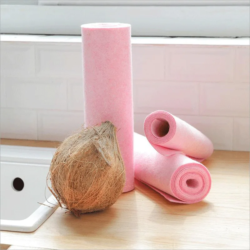 Household Coconut Shell Rag Kitchen Dish Cloth Absorbent Scouring Rag SI