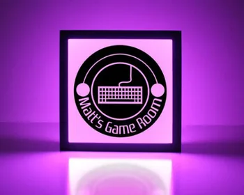 

Computer Game Light Box Creative PC Game Night Light LED Light Home Atmosphere Light PC Gaming Light Decoration