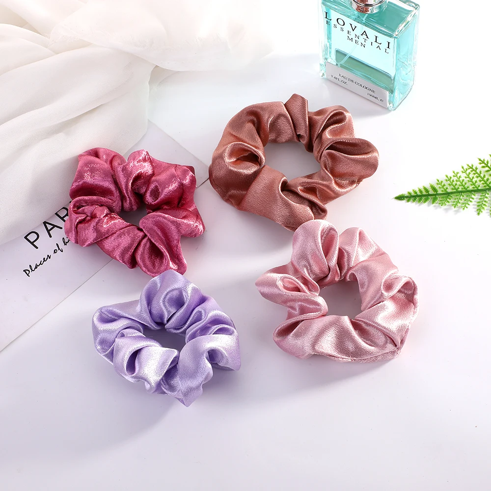 

New Fashion Jewelry Hair Accessories Handmade Wild Wrinkle Pure Color Hair Tie Headband Jewelry Yoga Face Wash Hair Band Hair Ti