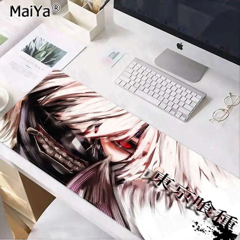 Lock Edge 30x80cm Maiya, игровой коврик для мыши в виде Токийского Гуля, розничная, маленький резиновый коврик для мыши, версия для контроля скорости, большой игровой коврик для мыши - Цвет: Lock Edge 30x80cm
