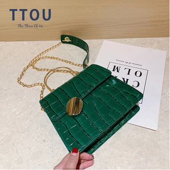 

Stone pattern PU Leather Crossbody Bags For Women 2020 Mini Shoulder Messenger Bag With Metal Handle Lady Travel Casual Totes