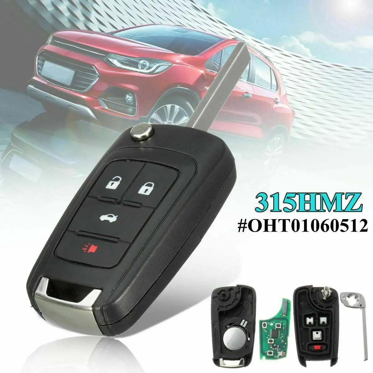 Умный дистанционный ключ для GM CHEVY SWITCHBLADE FLIP KEY безключевой доступ передатчик FOB |