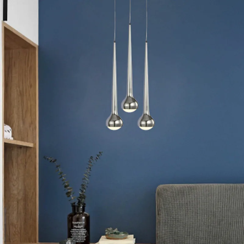 

led Pendant light Morden Falling Waters Indoor Lighting Think adjustable Wire Perfect quality Dining room Aluminium