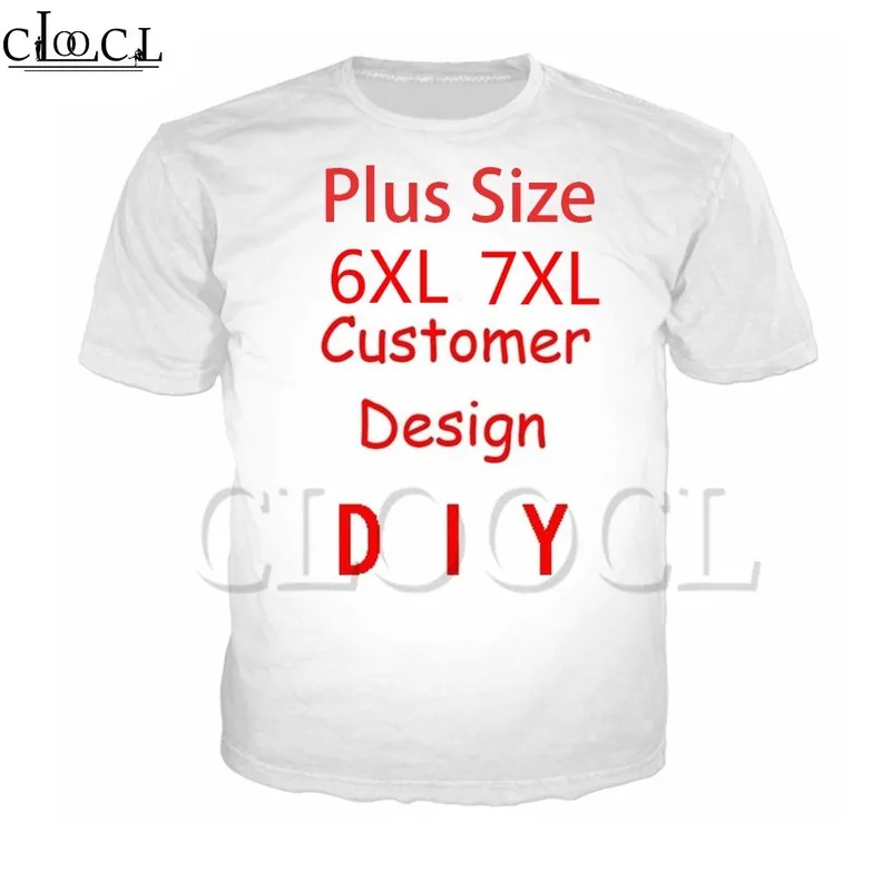 

We Accept Dear Customer Design Anime/Photo/Singer Pattern/DIY T-shirt Men/Women 3D Print Streetwear T Shirt Plus Size 6XL 7XL