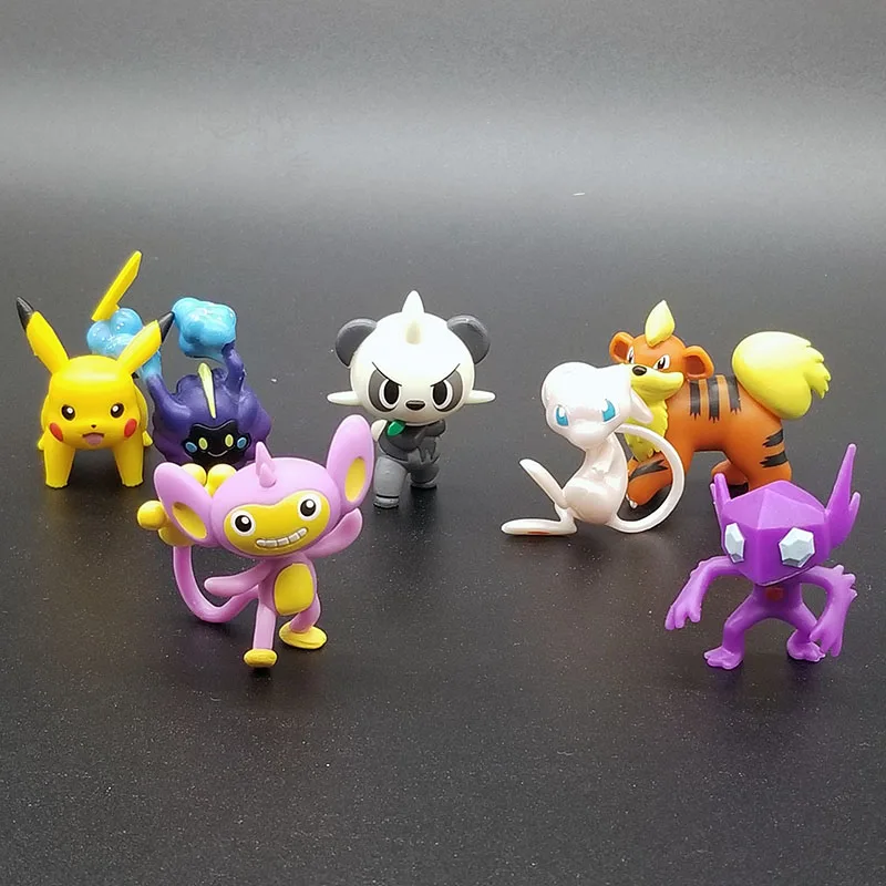Красивая фигурка Jigglypuff Cosmog Mewtwo Growlithe Aipom Sableye модель игрушки pkm Изысканные Подарки