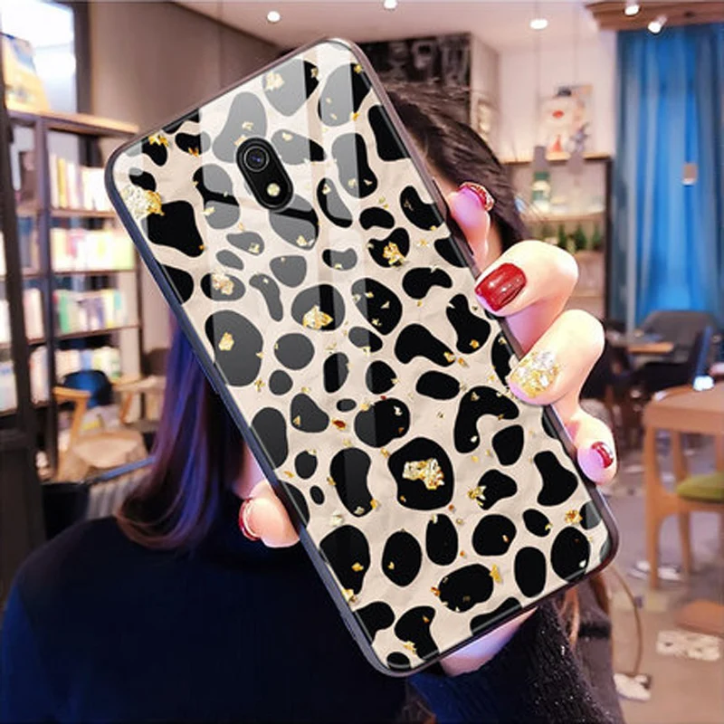 Для xiaomi redmi 8A чехол из закаленного стекла+ ТПУ Рамка жесткая задняя крышка для xiaomi redmi 8A стеклянный чехол redmi 8A для redmi 8 A оболочка - Цвет: A4