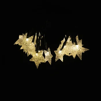 

Outdoor Star Shape 20LED Light Christmas Waterproof Solar Powered Strip Light Garden Wedding Party Decor New